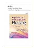 TEST BANK FOR Psychiatric Mental Health Nursing 9th Edition&vert;ISBN 9781975184773&vert; 100&percnt; VERIFIED &vert; COMPLETE GUIDE &vert; A&plus; GRADE ASSURED&excl;&excl;&excl; LATEST UPDATE&excl;&excl;&excl;&excl; GUARANTEED SUCCESS&excl;&excl;&excl;&excl;