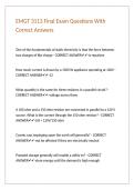 EMGT 3113 Final Exam Questions With Correct Answers