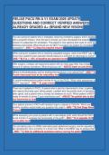 RELIAS PACU RN A V1 EXAM 2026 UPDATE&NewLine;QUESTIONS AND CORRECT VERIFIED ANSWERS&NewLine;ALREADY GRADED A&plus; &lpar;BRAND NEW VISION&rpar;