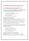 NUR 254 Maternal & Pediatric Nursing Practice Exam