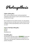 Photosynthesis