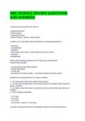 NBE SCIENCE REVIEW QUESTIONS AND ANSWERS