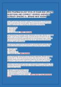 HESI PHARMACOLOGY EVOLVE EXAM 2026 UPDATE&NewLine;QUESTIONS AND CORRECT VERIFIED ANSWERS&NewLine;ALREADY GRADED A&plus; &lpar;BRAND NEW VISION&rpar;