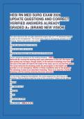 HESI RN MED SURG EXAM 2026&NewLine;UPDATE QUESTIONS AND CORRECT&NewLine;VERIFIED ANSWERS ALREADY&NewLine;GRADED A&plus; &lpar;BRAND NEW VISION&rpar;