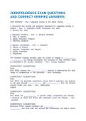 TEXAS JURISPRUDENCE EXAM QUESTIONS AND CORRECT VERIFIED ANSWERS