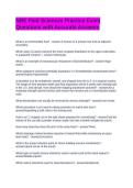 NBE Paid Sciences Practice Exam Questions with Accurate Answers