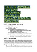 2026&sol;2027  S-Tier Elite Universal Test Bank&colon; Advanced Accounting Principles & U&period;S&period; GAAP Reporting &lpar;ASC 606&comma; 842&comma; 326&rpar;