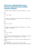 TEXAS JURISPRUDENCE EMT QUESTIONS AND CORRECT VERIFIED ANSWERS