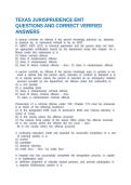 TEXAS JURISPRUDENCE EMT QUESTIONS AND CORRECT VERIFIED ANSWERS