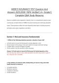 WEBCE INSURANCE TEST Question And  Answers 2025&sol;2026 100&percnt; Verified &vert; A&plus; Graded &vert; Complete Q&A Study Resource&period;