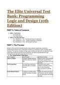 2026&sol;2027 S-Tier Elite Test Bank&colon; Programming Logic and Design &lpar;10th Edition&rpar; &vert; Complete 20&plus; Q&A with Mentor's Analysis & Cheat Sheet