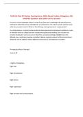 NUR 213 Final ATI Review Nursing Burns&comma; ARDS&comma; Renal&comma; Cardiac&comma; Delegation&comma; SCI&vert; UPDATED Questions with 100&percnt; Correct Answers