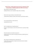 NUR 213 Topic 9 - Mental Health Nursing&colon; Advocacy&comma; Leadership&comma; and the&NewLine;Recovery Model &vert; UPDATED Questions with 100&percnt; Correct Answers