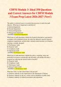 CDFM Module 3- Ideal 350 Questions and Correct Answers for CDFM Module 3 Exam Prep Latest 2026-2027 &lpar;New&excl;&rpar;