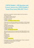 A Bundle for CDFM Modules 1&comma; 2&comma; and 3 Practice tests with 1350 Questions and Correct Answers for CDFM Modules 1&comma; 2 & 3 Exam Prep Latest 2026-2027 &lpar;New&excl;&rpar;