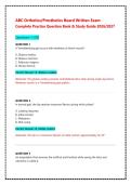 ABC Orthotics & Prosthetics Board Written Exam Study Guide &vert; Complete Practice Question Bank & Verified Answers &lpar;2026&ndash;2027 Update&rpar;