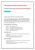 ABC Orthotics & Prosthetics Board Written Exam Study Guide &vert; Complete Practice Question Bank & Verified Answers &lpar;2026&ndash;2027 Update&rpar;