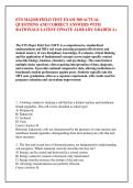 ETS MAJOR FIELD TEST EXAM 300 ACTUAL &NewLine;QUESTIONS AND CORRECT ANSWERS WITH &NewLine;RATIONALE LATEST UPDATE ALREADY GRADED A&plus;