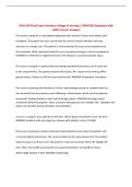 NUR 243 Final Exam Hondros College of Nursing &vert; UPDATED Questions with 100&percnt; Correct Answers
