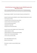 NUR 243 Final Exam Hondros College of Nursing &vert; UPDATED Questions with 100&percnt; Correct Answers