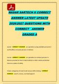NASAR SARTECH II Practice Questions and Answers &lpar;Latest 2026&sol;2027 Edition&rpar;&comma;