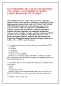 GCAP OPERATOR 1 EXAM 300 ACTUAL QUESTIONS &NewLine;AND CORRECT ANSWERS WITH RATIONALE &NewLine;LATEST UPDATE ALREADY GRADED A&plus; 