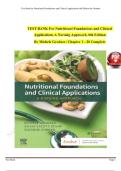 TEST BANK For Nutritional Foundations and Clinical Applications A Nursing Approach&comma; 8th Edition questions & answers with rationale&rpar; test bank latest update 100&percnt; veri&filig;ed answers&vert; graded a&plus; Chapter 1 - 20 Complete