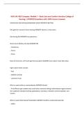 NUR 245 HESI Compass&colon; Module 7 - Basic Care and Comfort Hondros College of Nursing &vert; UPDATED Questions with 100&percnt; Correct Answers