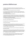 geriatrics HESI&sol;final exam Questions and Correct Answers with Rationales &lpar;2026&sol;2027&rpar;&NewLine;