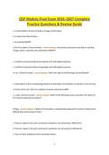 QSP Module Final Exam 2026&ndash;2027 Complete Practice Questions & Review Guide&period;