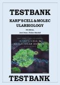 TEST BANK FOR Karp's Cell and Molecular Biology 9th Edition by Gerald Karp&comma; Janet Iwasa&comma; Wallace Marshall ISBN&colon; 978-1119598244 COMPLETE GUIDE ALL CHAPTERS COVERED 100&percnt; VERIFIED A&plus; GRADE ASSURED &excl;&excl;&excl;&excl;NEW LATEST UPDATE&excl;&excl;&excl;&excl;GUARANTEED PASS&excl;&excl;&excl;&excl;&excl;