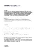 HESI Geriatrics Review Questions and Correct Answers with Rationales &lpar;2026&sol;2027&rpar;