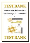 Test Bank For Introductory Clinical Pharmacology 12th Edition By Susan Ford Chapter 1 - 54 &vert; Complete