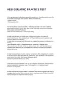 HESI GERIATRIC PRACTICE TEST Questions and Correct Answers with Rationales &lpar;2026&sol;2027&rpar;&NewLine;