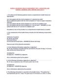 NUR631 Advanced Health Assessment Test 1 Questions&comma; Answers and Rationales 2027
