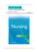Test Bank For Psychiatric Mental Health Nursing&comma; 10th Edition by Sheila L&period; Videbeck&vert; All Chapters 1-24&vert; 9781975239152&vert; UPDATED