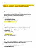 WGU C954 Information Technology Management OA Exam Prep- 200 Actual Questions & Verified Answers &lpar;Graded A&plus;&rpar;&period;pdf&NewLine;&NewLine;