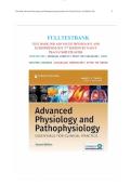 Test Bank For Advanced Physiology and Pathophysiology&comma; 2nd Edition&comma; By Nancy Tkacs&comma; All Chapters 1-17 LATEST