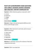 NCATT AET Exam Questions and Correct Answers &ndash; Complete Avionics Electronics Technician Study Guide