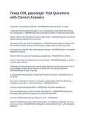 Texas CDL passenger Test Questions with Correct Answers&NewLine;&NewLine;