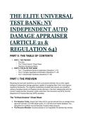 2026&sol;2027 The Elite New York Independent Auto Damage Appraiser Test Bank &vert; Article 21 & Regulation 64 Masterclass &lpar;100&percnt; Pass Strategy&rpar;