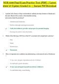 NUR 3500 Final Exam Practice Test &lpar;PDF&rpar; &vert; Latest &NewLine;2026&sol;27 Update Graded A&plus; &vert; Instant Pdf Download