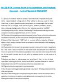 ABCTE PTK Course Exam Test Questions and Revised Answers &ndash; Latest Updated 2026&sol;2027 Comprehensive Certification Study Guide