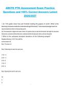 ABCTE PTK Assessment Exam Practice Questions and 100&percnt; Correct Answers &ndash; Latest 2026&sol;2027 Comprehensive Study Guide