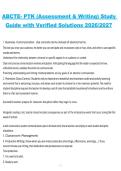 ABCTE PTK &lpar;Assessment & Writing&rpar; Study Guide with Verified Solutions 2026&sol;2027 &ndash; Comprehensive Certification Study Guide