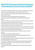 ABCTE PTK Professional Teaching Knowledge Exam Review Questions and Correct Answers 2026&sol;2027 &ndash; Comprehensive Certification Study Guide
