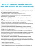 ABCTE PKT Elementary Education &lpar;2026&sol;2027&rpar; Study Guide Questions and 100&percnt; Verified Answers