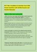 NCTI Fiber Installation & Activation Exam 2026 &NewLine;Practice Questions with Verified Answers and &NewLine;Detailed Rationales 