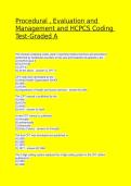 Testbank&colon; Ace Procedural & E&sol;M Coding Test 2026&excl; Updated Questions&comma; Correct Answers&comma; Rationales & Instant Download&NewLine;&NewLine;