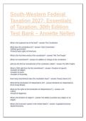 Testbank&colon; Ace South-Western Federal Taxation 2027 Essentials&excl; 2&comma;500&plus; Practice Questions&comma; Answers & Instant Download&NewLine;&NewLine;